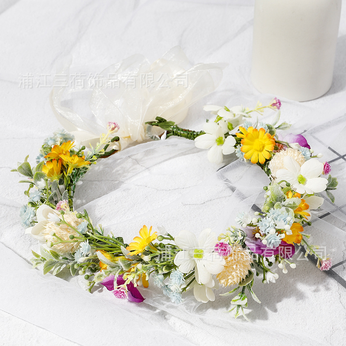 노란 데이지 작은 꽃