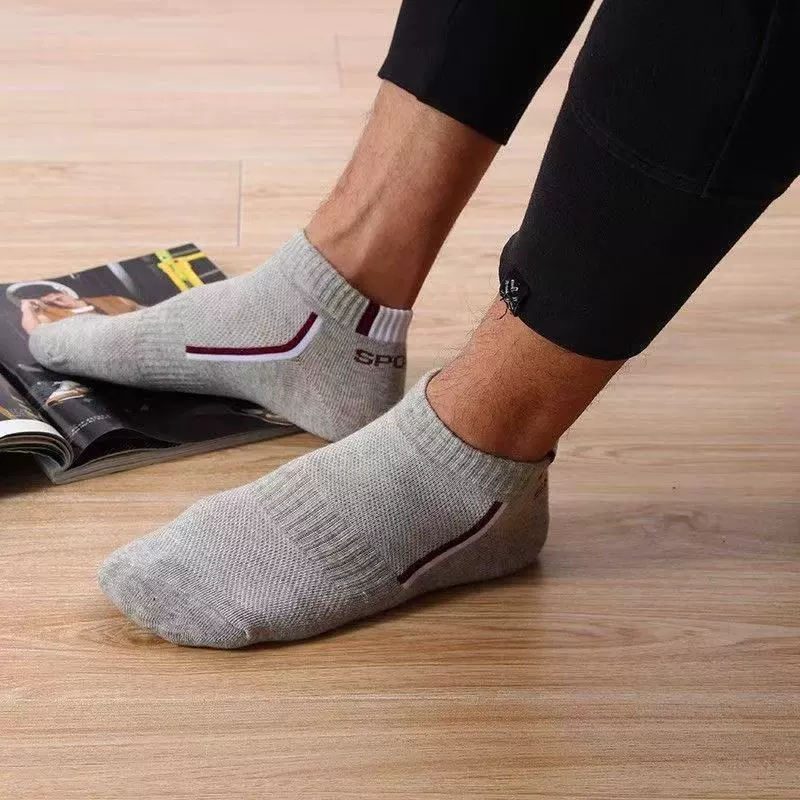 Summer thin low invisible deodorized knee socks, absorbs sweat and smell