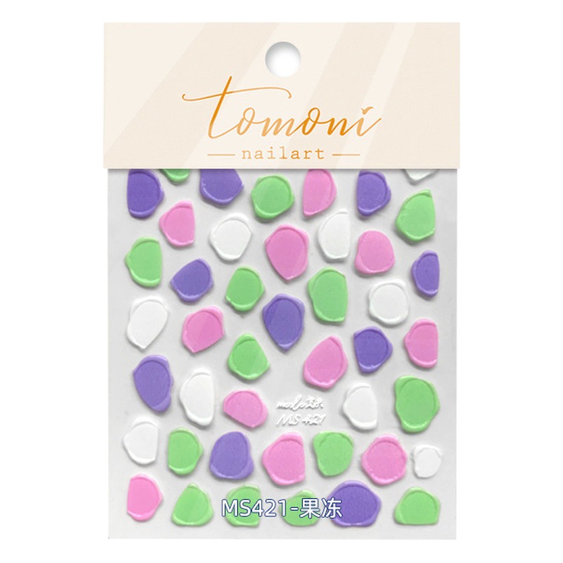 Nuevo relieve imitación de sello de laca de fuego diy pegatinas de uñas letras pegatinas de jalea macarón decoración de uñas al por mayor