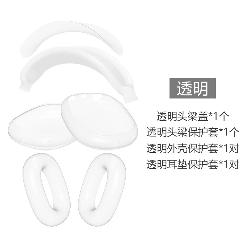 Funda para auriculares Apple AirPods Max, funda protectora de alta transparencia para AirPods Max, funda para diadema, funda para auriculares. image 16