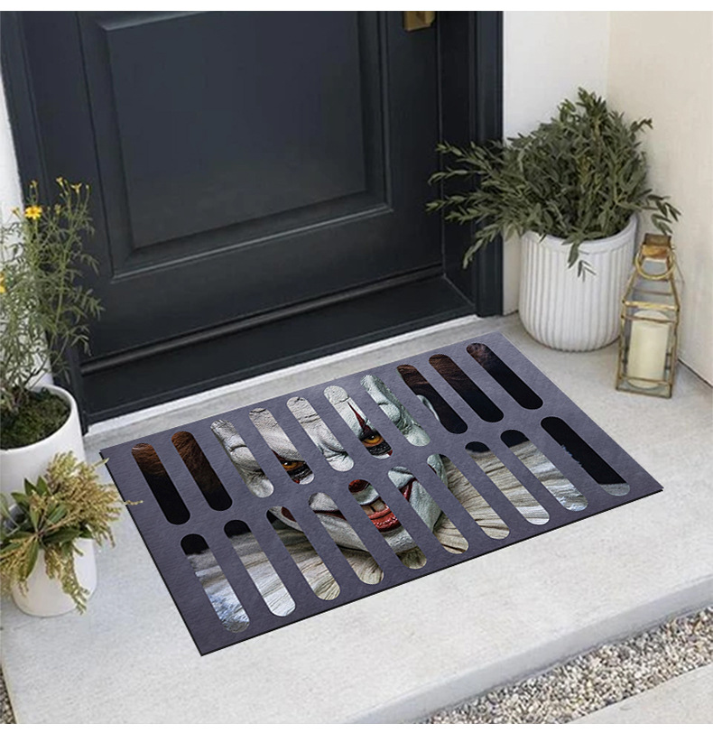 小丑地毯,恐怖系列地毯,视觉地毯,跨境地毯