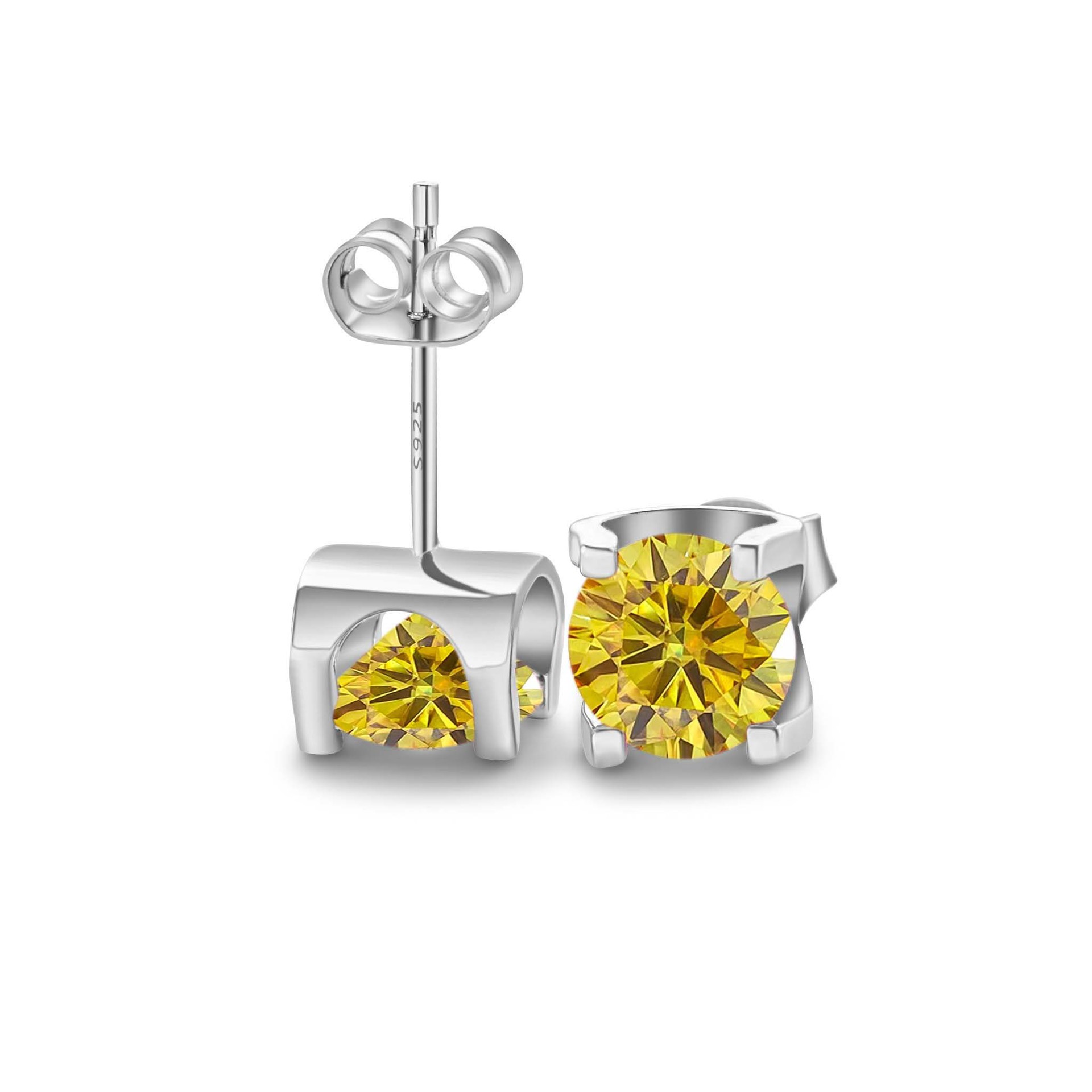 Color azul-verde pernos de piedra de mozanita estilo de cabeza de toro S925 material de plata en vivo suministro de comercio electrónico transfronterizo exclusivo