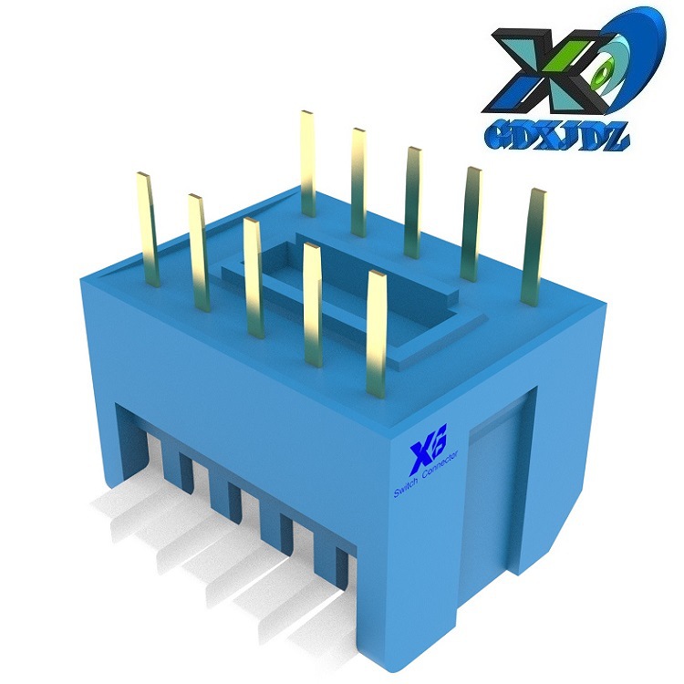 琴键5位拨码开关间距2.54 侧拨5档拨动开关侧插 五位拨码开关5位