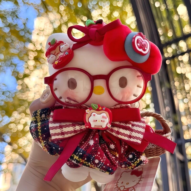 Cartoon Plush Hellokitty Pendant Hello Kitty Small Doll Handmade Cute Keychain Gift Wholesale