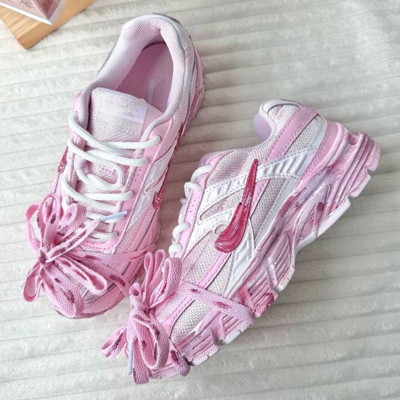 Pure Original Initiator Retro Dad Shoes Y2K Pink Crown Berry Comfortable Mesh Shock-Absorbing Casual Running Shoes for Men and Women Pure Original Initiator Retro Dad Shoes Y2K Pink Crown Berry Comfortable Mesh Shock-Absorbing Casual Running Shoes for Men and Women