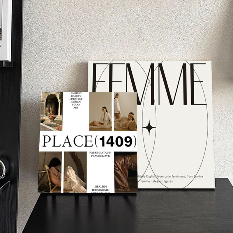 Ornaments Ins Style Healing Decorative Painting Living Room Mural Bedroom Wall Hanging Painting Desktop Ornaments Home Photography Props