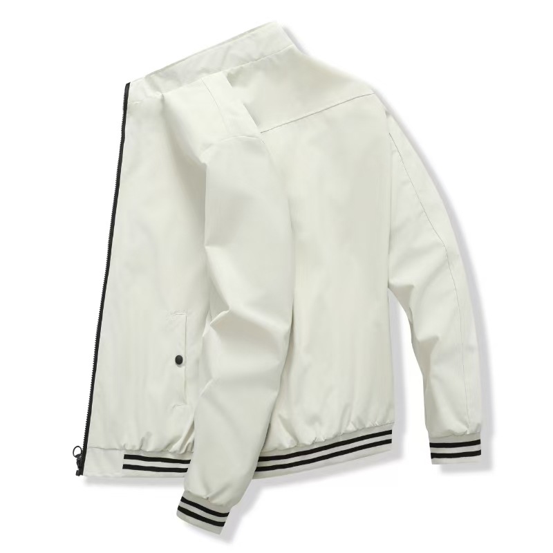 Spring and Autumn new business casual stand collar men's windproof youth jacket men_voghion.com