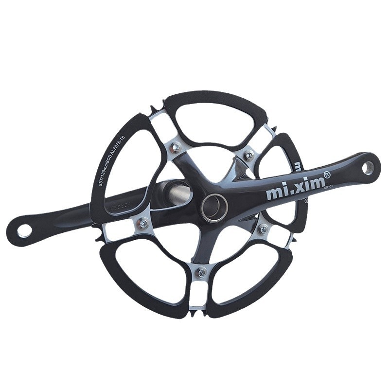 Mi.xim petal de carretera BMX coche plegable hueco disco de dientes 53T con eje central