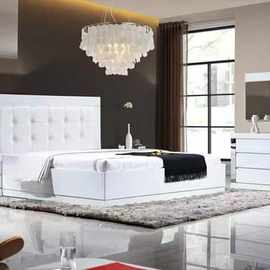 工厂直销现代简约1.8米双人主卧室婚房五件套家具