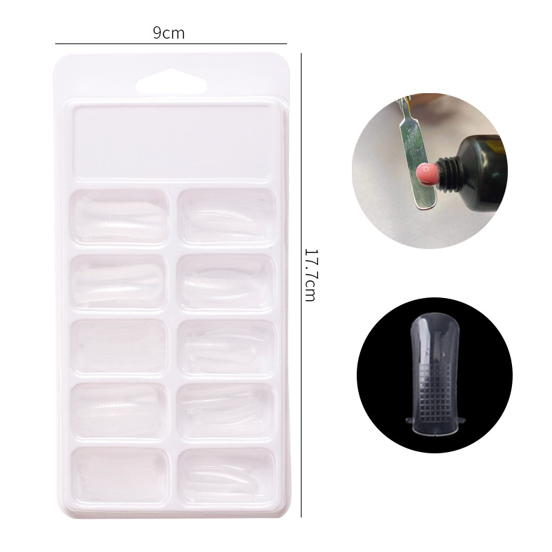 Suministro directo transfronterizo de extensión de uñas pegamento titular sin papel extensión rápida modelo de cristal sin dolor traje de clip de pegamento de cristal