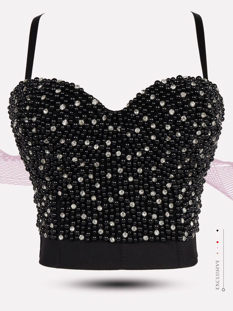 bubble bead decor camisole NSQG63559