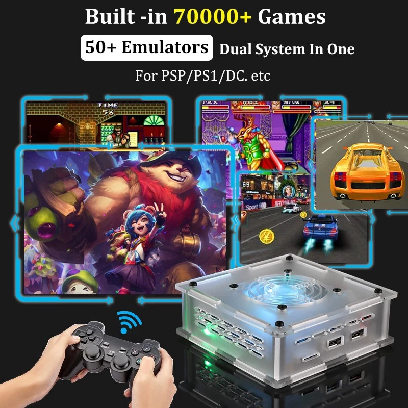 New Super Console X Pro Max Retro Video Game Console TV Dual System PSP/N64