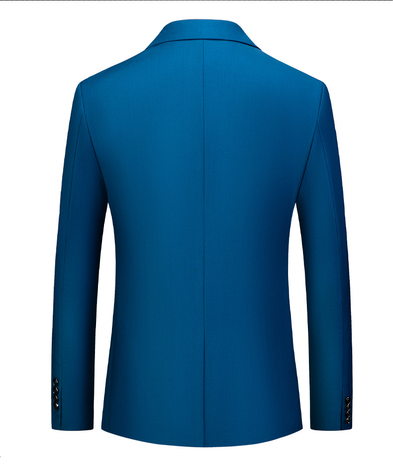Costum bărbătesc roz, sacou dintr-o singură piesă pentru afaceri și timp liber, versiune coreeană costum slim fit mic_voghion.com