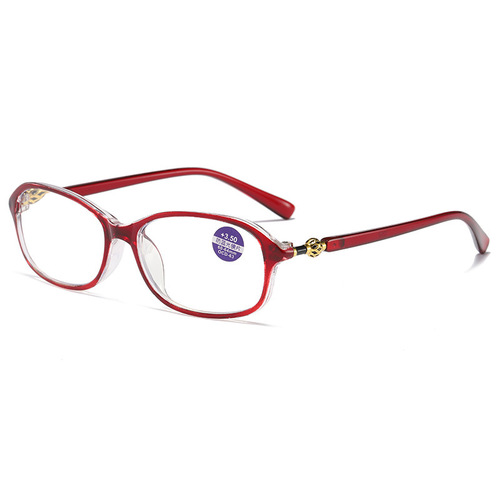 23 new anti-blue light reading glasses for middle-aged and elderly women, metal dot paint with box, presbyopia glasses wholesale ZJ