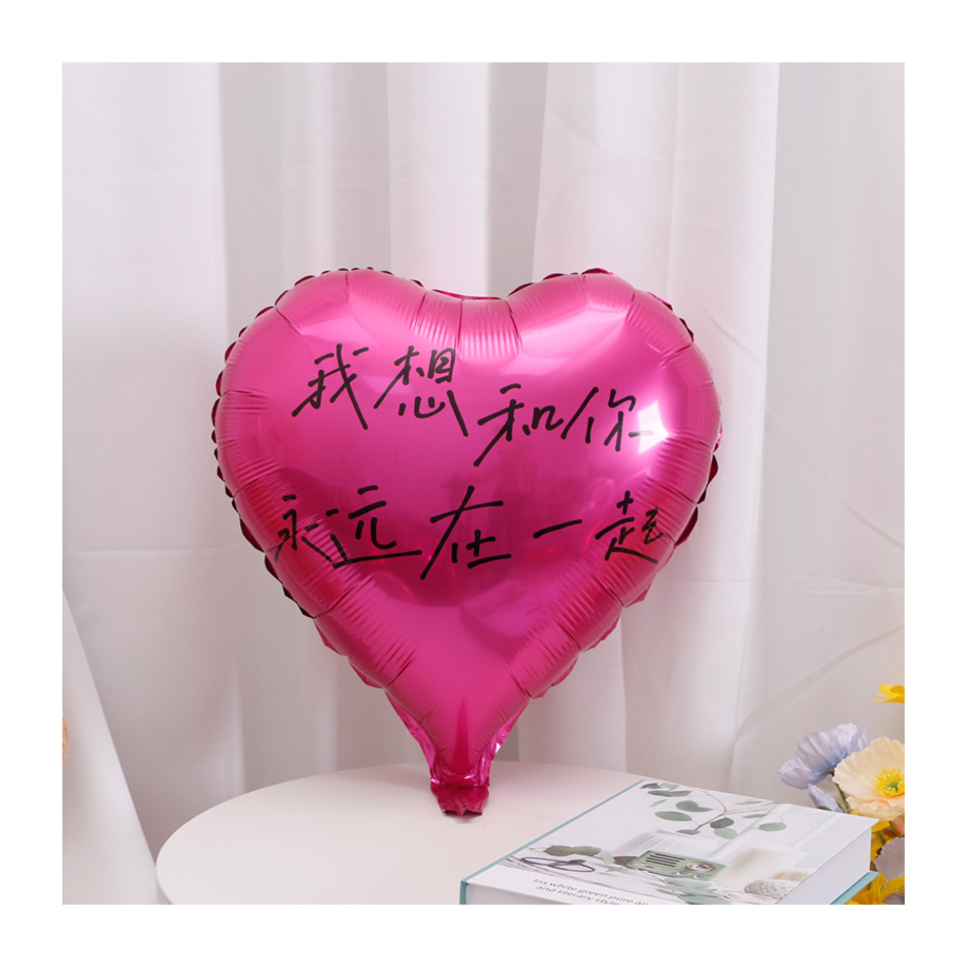 Palloncini in foil a forma di cuore per feste di compleanno_voghion.com