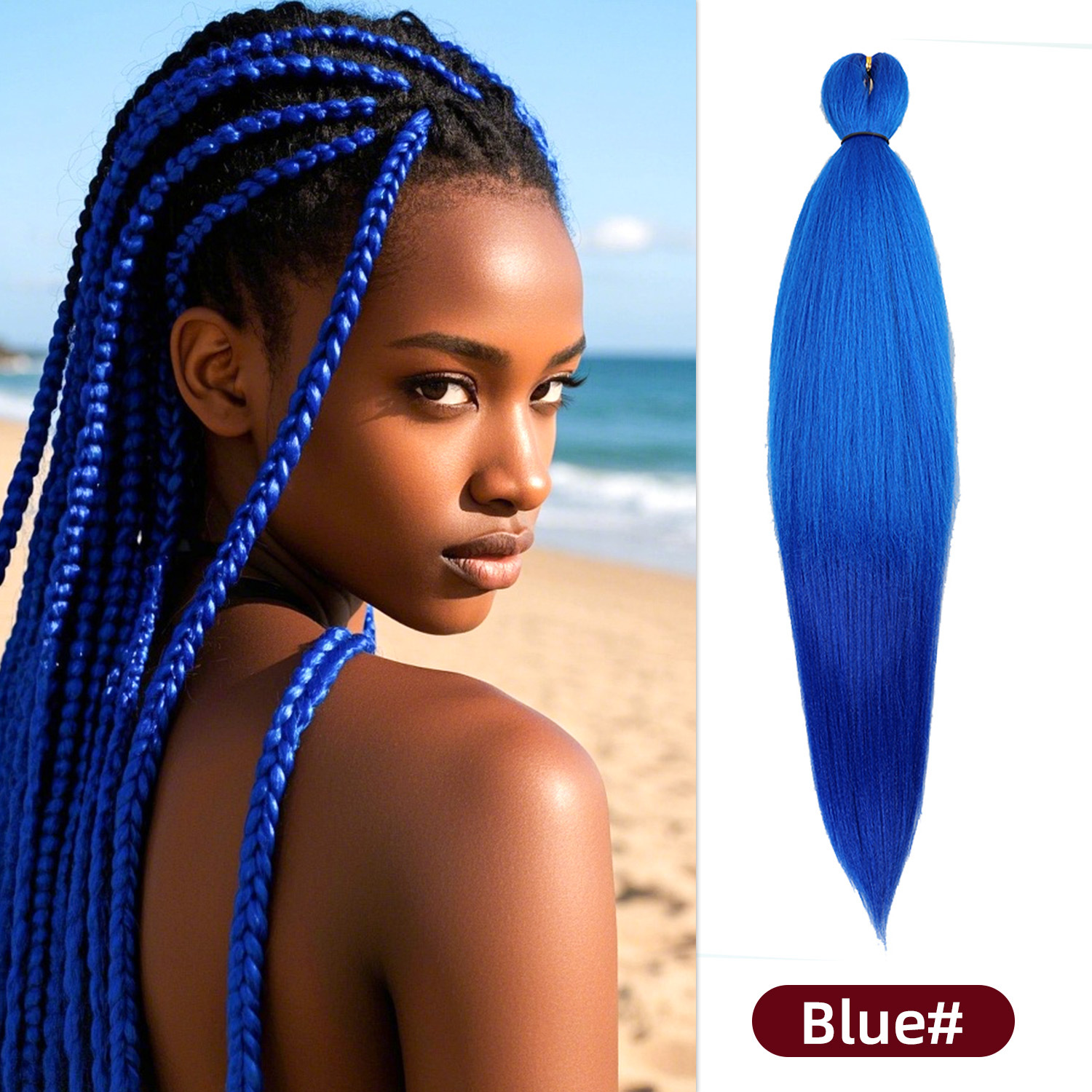 Pelucas de trenzas grandes EZ para actuaciones, populares en línea, trenzas versátiles para mujeres africanas, rastas de fibra sintética de colores al por mayor, muy vendidas en África.