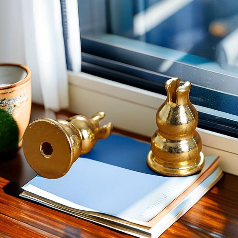 Gourd incense copper plated incense holder coil incense wire incense burner incense holder sandalwood holder household incense duct sandalwood holder incense holder