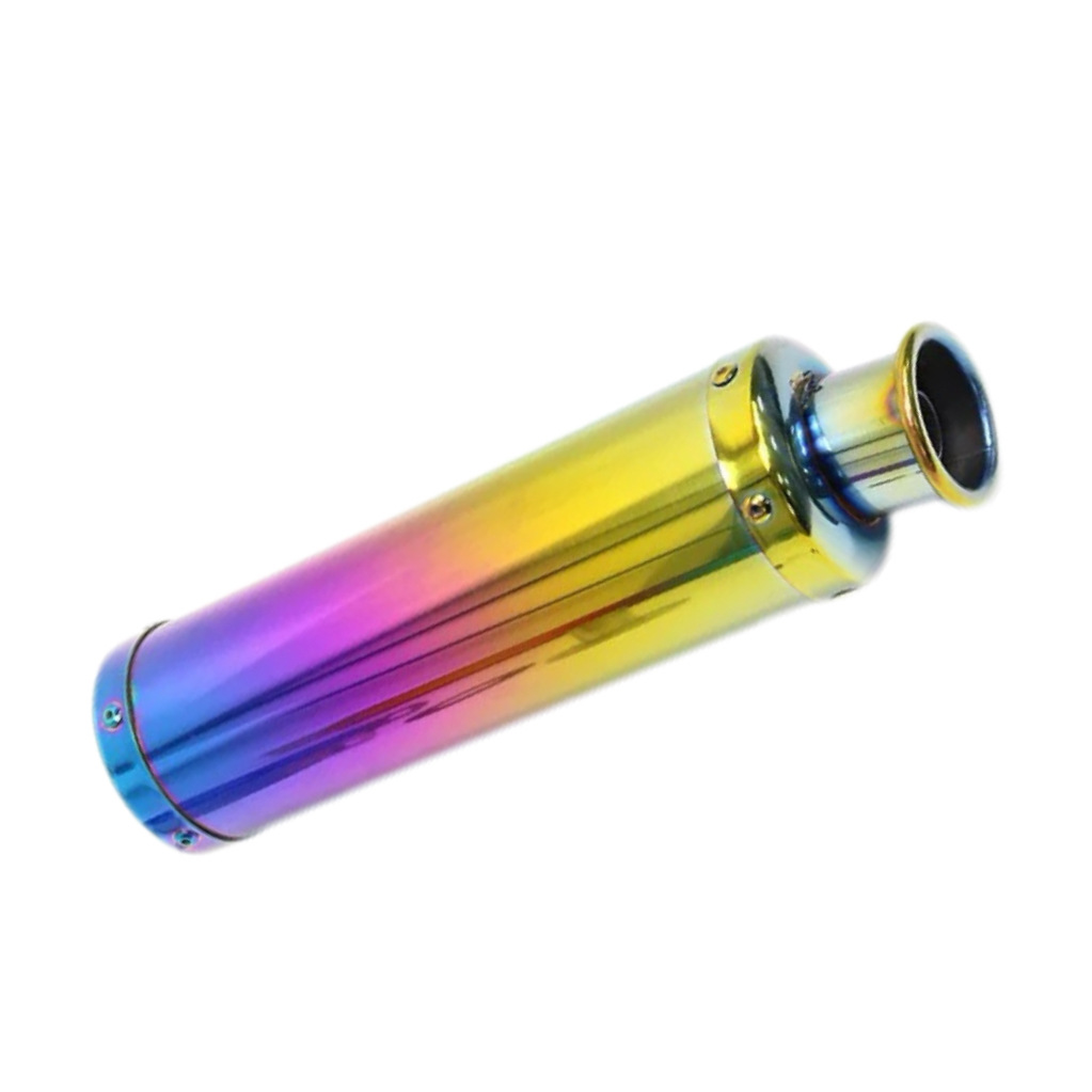 88mm Round Mouth Matte Aluminum Alloy Modified Screw-in Exhaust Pipe