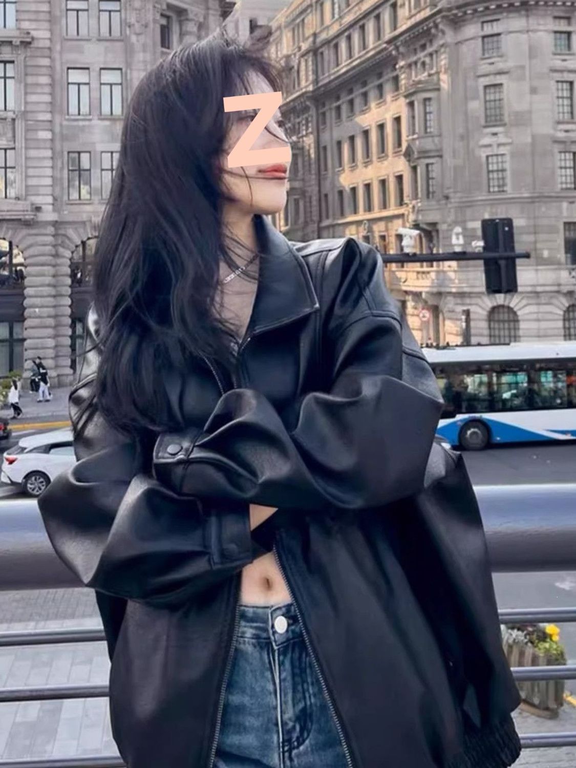 韩版爆款皮衣外套女春秋冬季新款复古机车服港风洋气小个子夹克潮