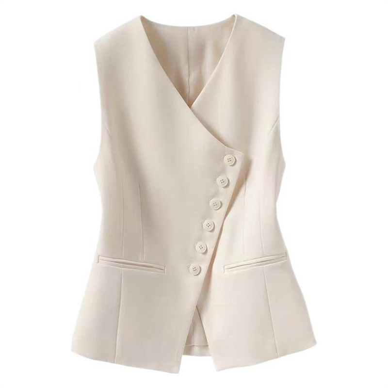 2026 Irregular Vest for Women, New Design, Slim Fit, Elegant Outerwear, Suit Vest