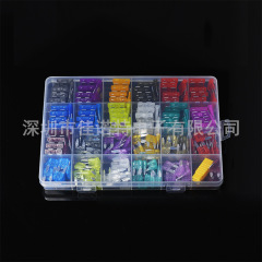 クロスボーダー爆発金120pcs300pcs箱入り自動車ヒューズ刃保険片中小号アルミ片挿入式