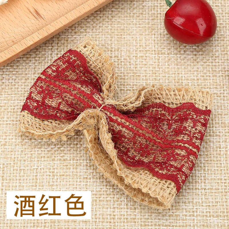 Mattule Bow Handmade DIY Maispot Supplementary Materials Decoration Flower Double-layer Exquisite Lace Wedding Clothing Shoemon and Hat Accessories