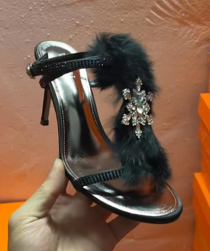 Black [heel height 8.5cm] / 34