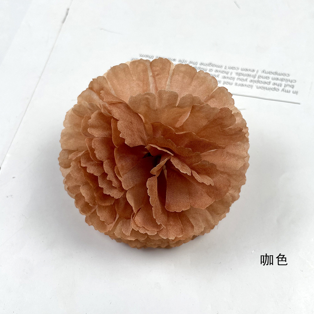 Simulación de la cabeza de la flor de clave grande ingeniería de calendula paisajismo sala de bodas del día del maestro material DIY decoración de pastel