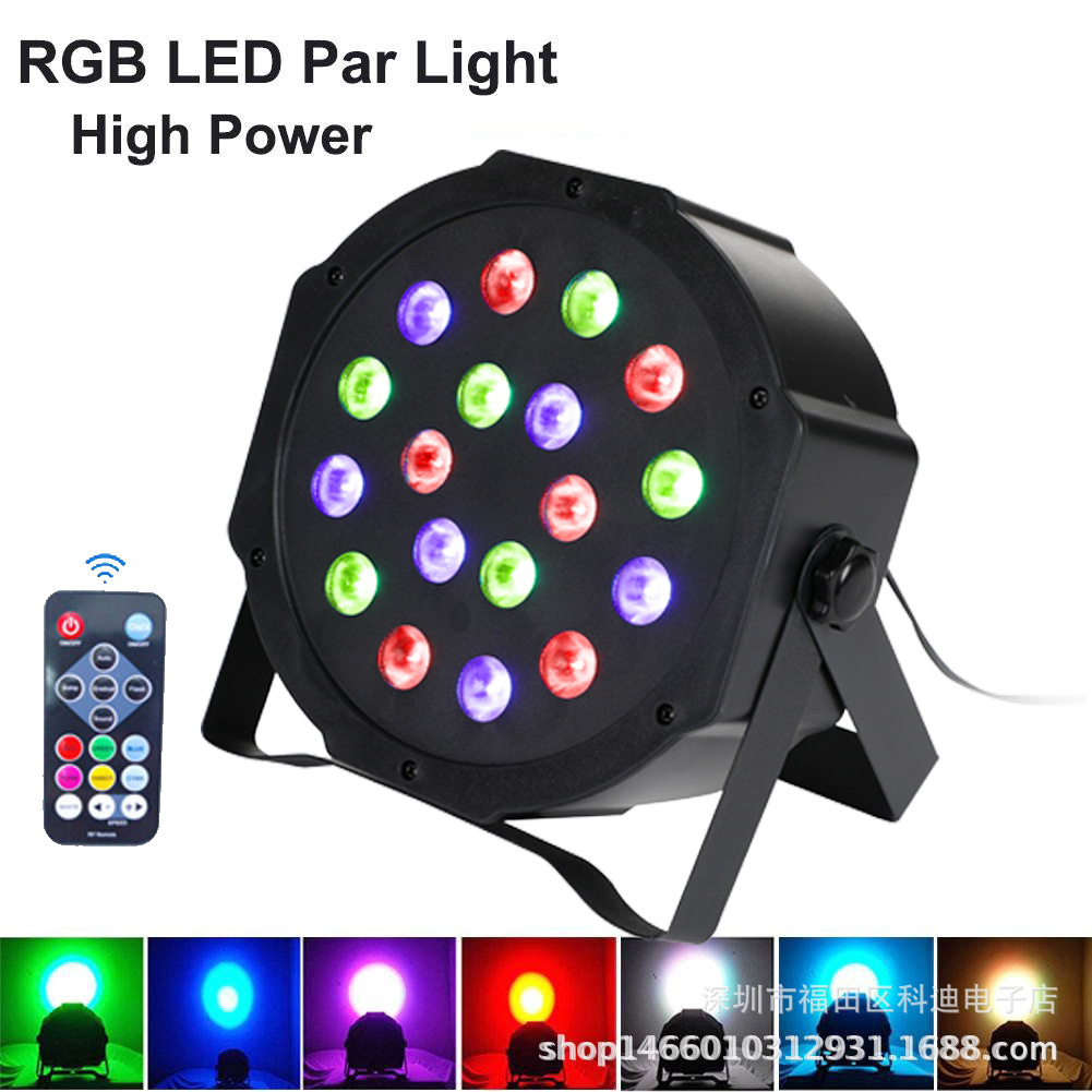 Transfronterizo LED PAR luz USB6 12 1836 54 colorido control remoto par luz láser UV púrpura teñido luz de la etapa