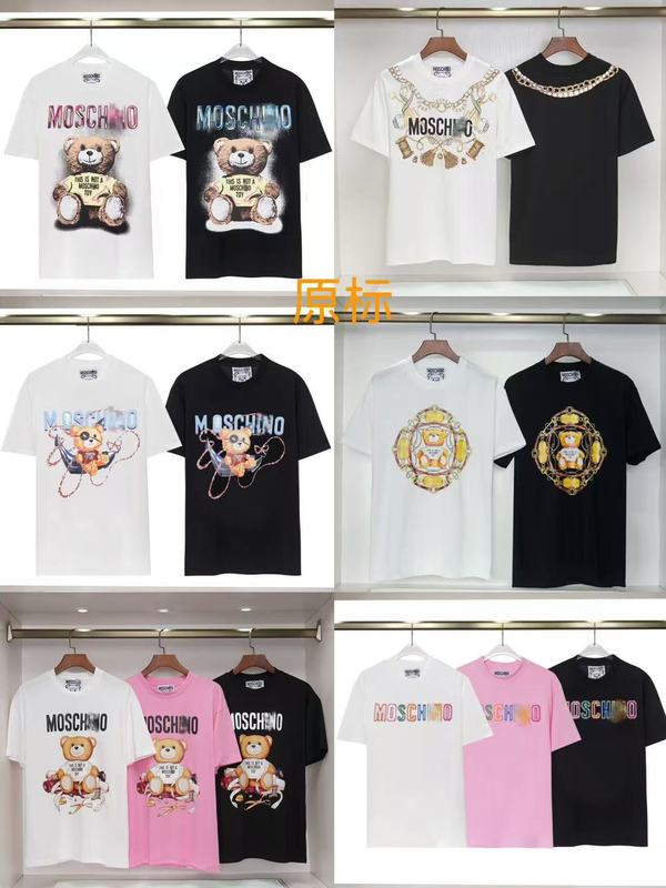 2025年ミュウミュウ MOSホームベアプリントロゴラウンドネック半袖Tシャツメンズトレンド新作の正しいバージョン|undefined