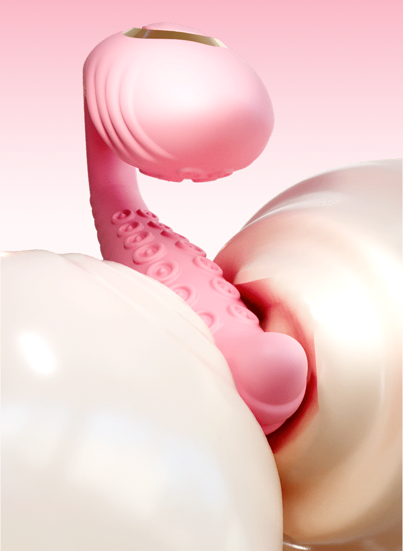 App-Controlled U-Shaped Vibrating Prostate Stimulator with Rotating Octopus Design — detail image 23