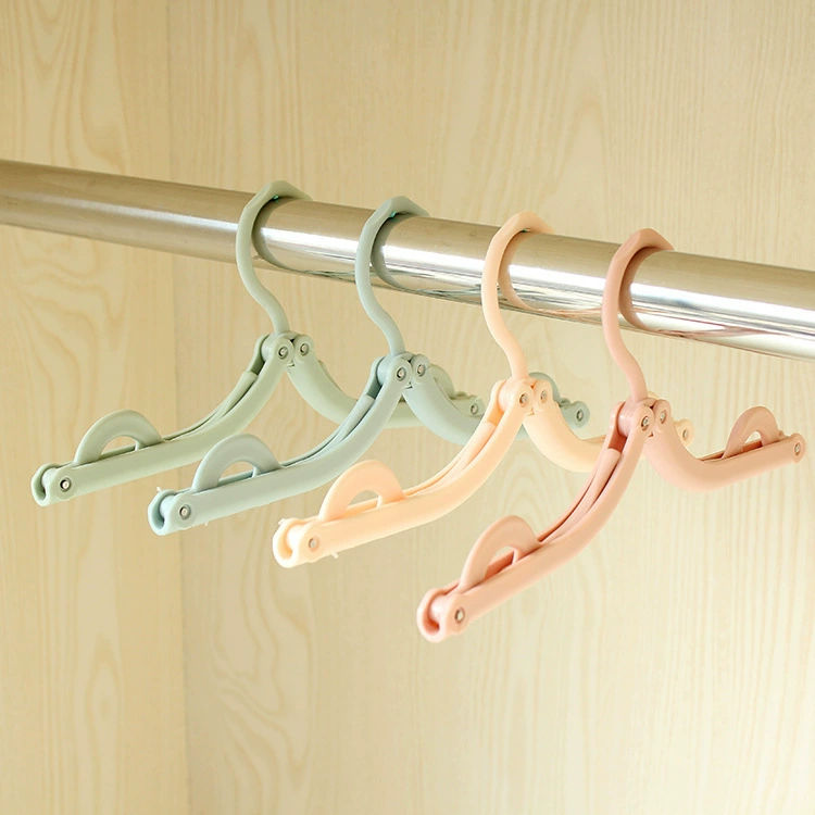 Handheld plastic universal hanger for traveling, non-slip simple drying rack