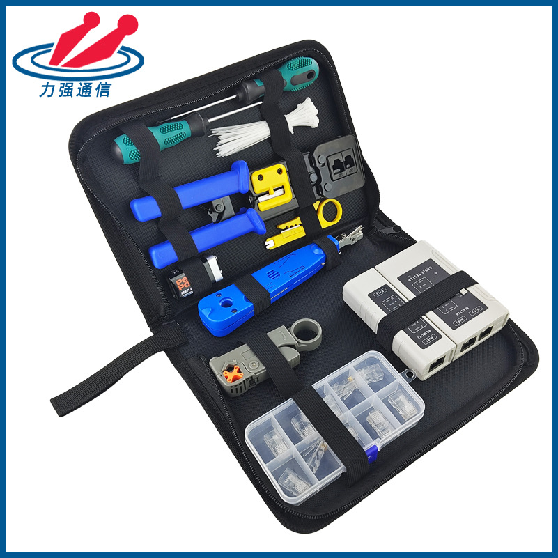 Mancom网络工具套装通孔网线钳压接钳套包网络维修工具EZ工具包