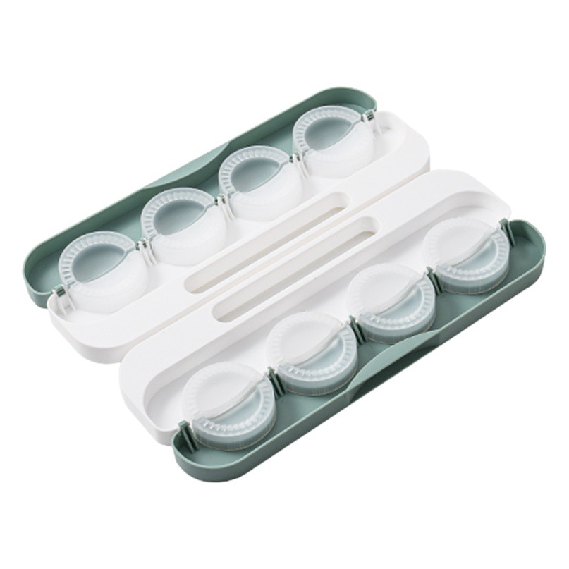 Nuevo artefacto de hacer bolas de masa hervida Dispositivo de bola de masa doméstica de plástico de grado alimenticio Molde de bola de masa de ocho cuadrículas manual Juego de gran capacidad