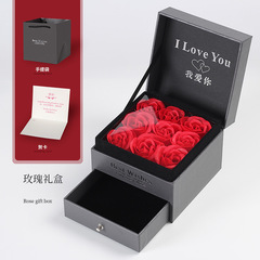 Jewelry box, accessory box, rose gift box, bracelet, ring, earring, pendant, necklace, bangle, silver polish cloth, packaging
