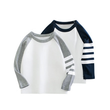 27kids品牌童装秋季2024新品 儿童长袖t恤打底衫宝宝衣服一件代货