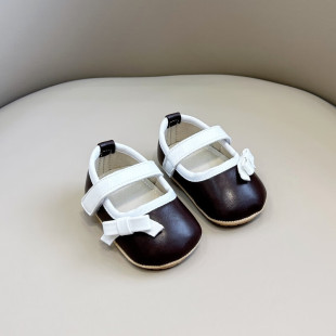 Baby Shoes Baby Toddler Toddler Shoes Women's Non-Slip Soft Sole Princess Shoes 0 to 1 Year Old Spring and Autum Cute Shoes