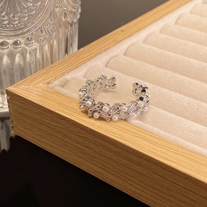 Offener Kupferring Für Damen Mit Zirkonia Im Luxus Design_voghion.com