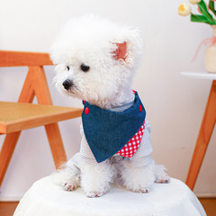 ペット用品 犬用唾液タオルよだれかけ 猫用よだれかけ 小型犬 子犬 かわいい三角よだれかけ 超かわいい蝶ネクタイ