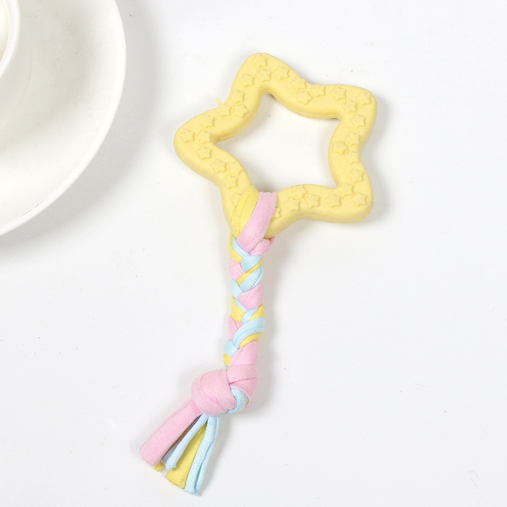 Estrella de cinco puntas de tela amarilla, términos 37g18cm