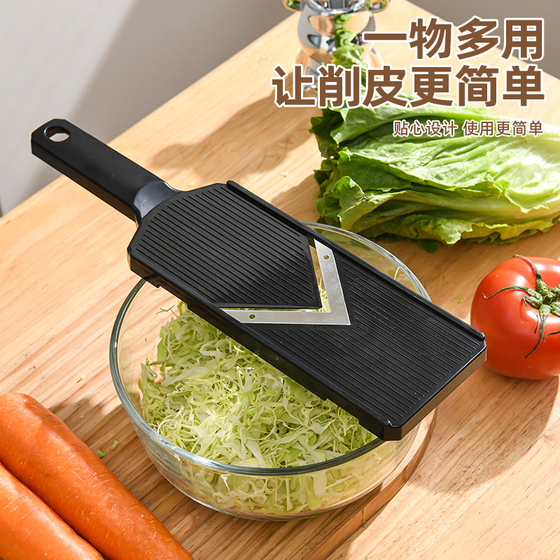 Cocina doméstica multifuncional cortador de verduras para ensalada de verduras raspador de alambre para alimentos de acero inoxidable sin lastimar las manos, fácil de limpiar