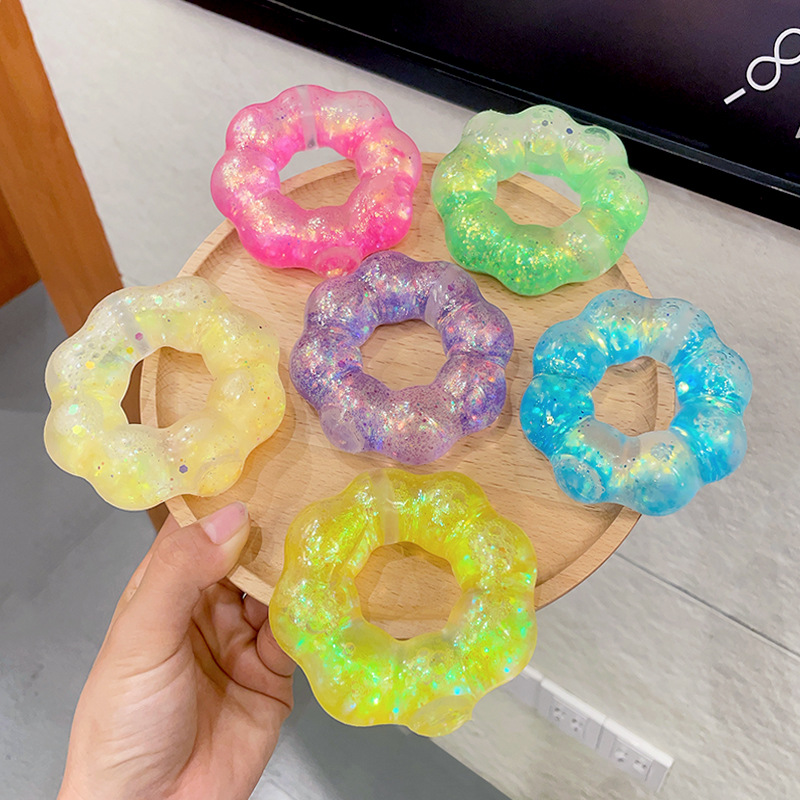 Creative Sparkle Bracelet with TPR Squeeze Fun, Perfect for Children and Adults as a Leisure Stress Relief Toy