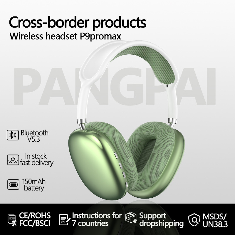 The Popular P9Promax Wireless Bluetooth Headset Supports Telescopic Cross-Border E-Commerce Sports Private Model Headset Fm The Popular P9Promax Wireless Bluetooth Headset Supports Telescopic Cross-Border E-Commerce Sports Private Model Headset Fm