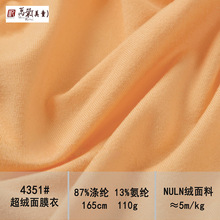 超绒面膜衣双磨面料 轻柔弹力牛奶丝面料 轻柔双面磨毛系列