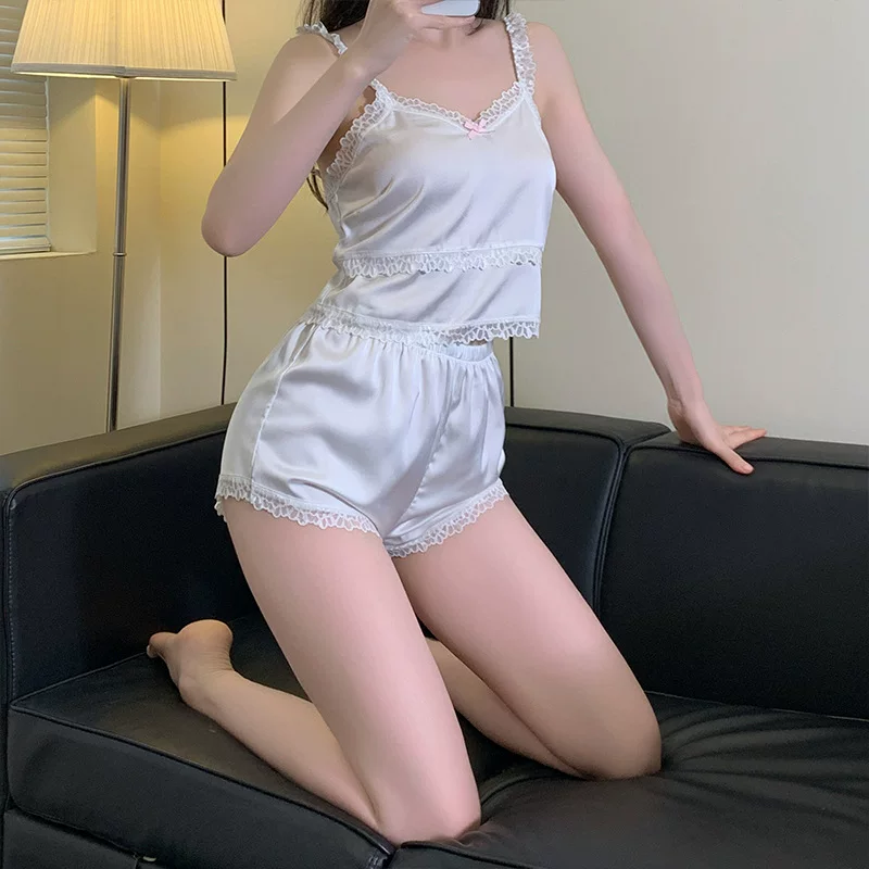 sexy пижама, кружевные шортики, комплект, премиум-класс, утягивающий эффект