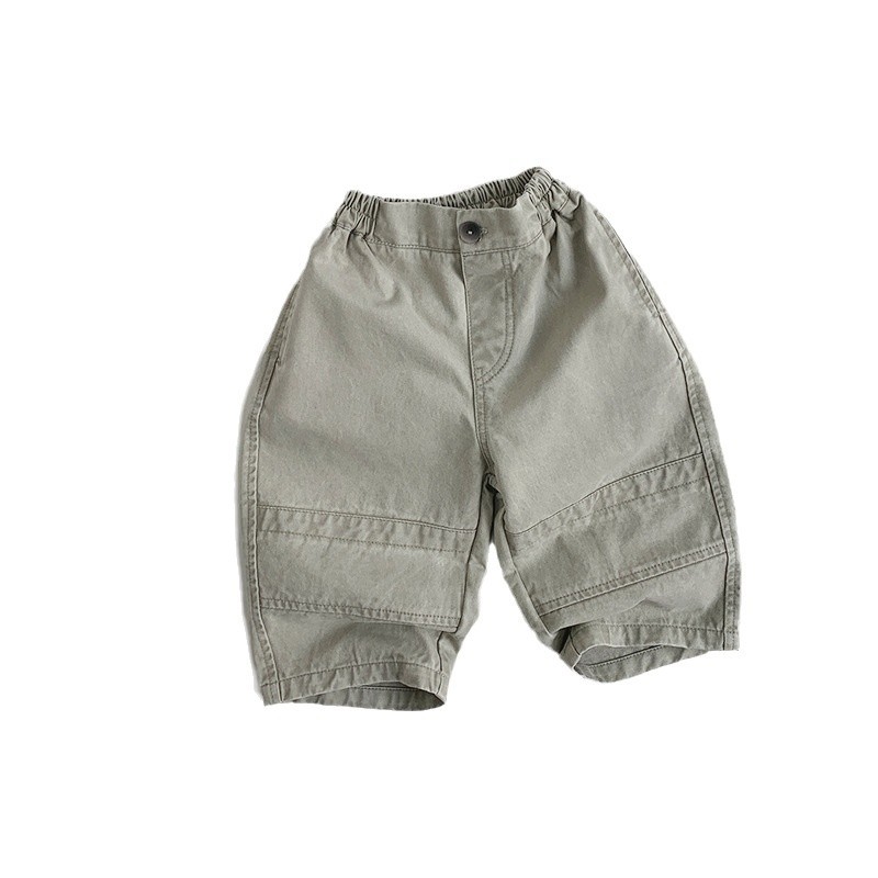 Pantalones estilo coreano vintage para niños, estilo bosque, primavera 2026, nuevos pantalones casuales sueltos de algodón para niños y niñas, a la moda image 6