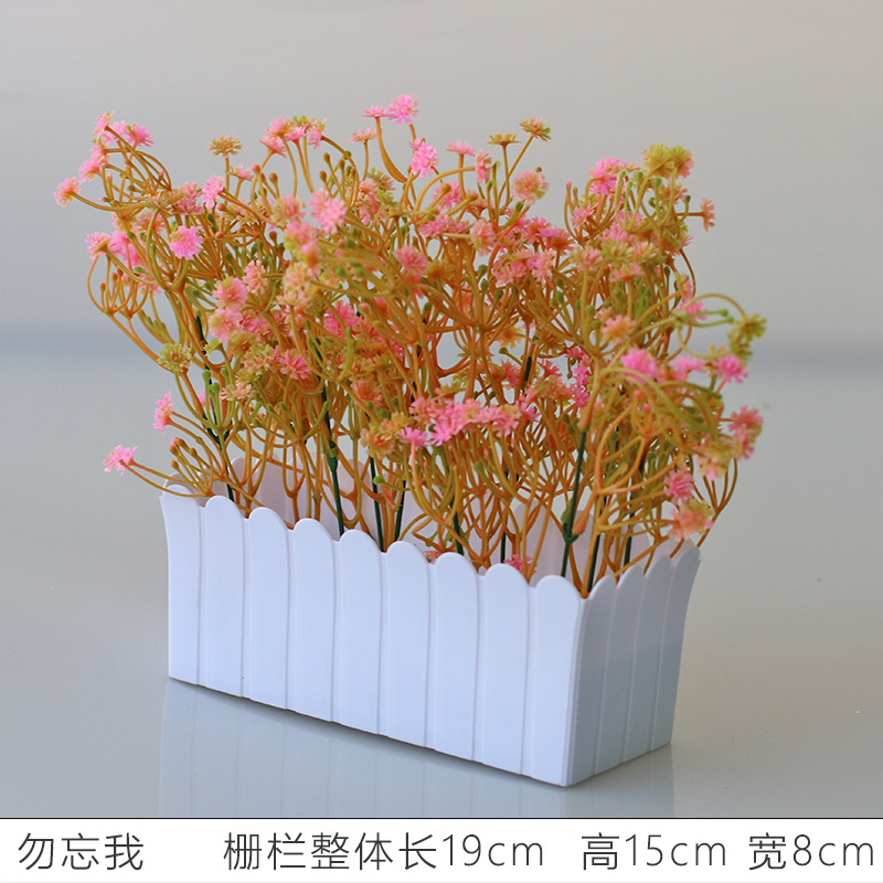 Flor artificial jardín de flores de plástico traje de valla de flores artificiales decoración de la ventana interior y exterior decoración floral decoración de la Mesa maceta flor