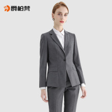 春款西装职业正装套装女气质外套商务工作服灰色制服职业西装教师