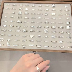 2025新款小众指环女ins风轻奢饰品高级感精致时尚925纯银戒指批发
