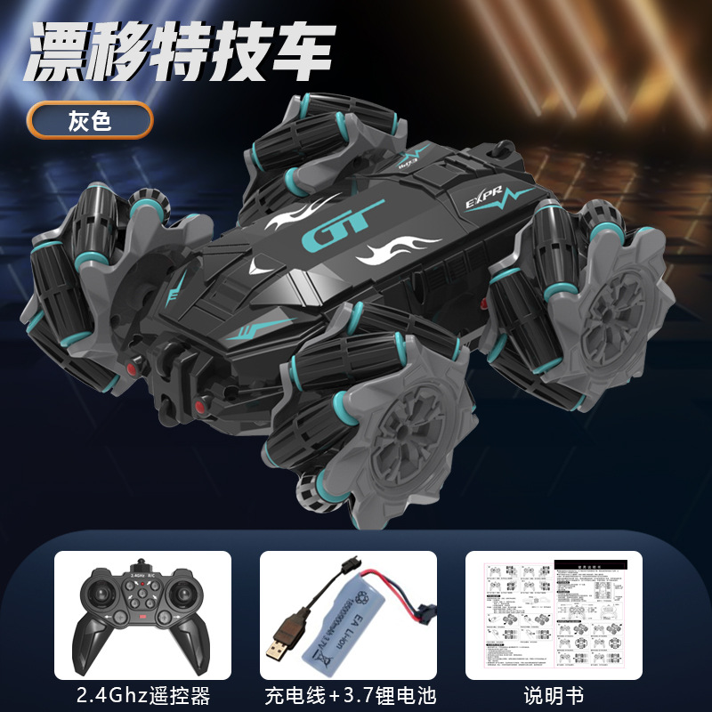 Venta caliente transfronteriza rodando fuera de carretera de doble cara deriva coche truco de control remoto coche giratorio escalada juguetes para niños al por mayor